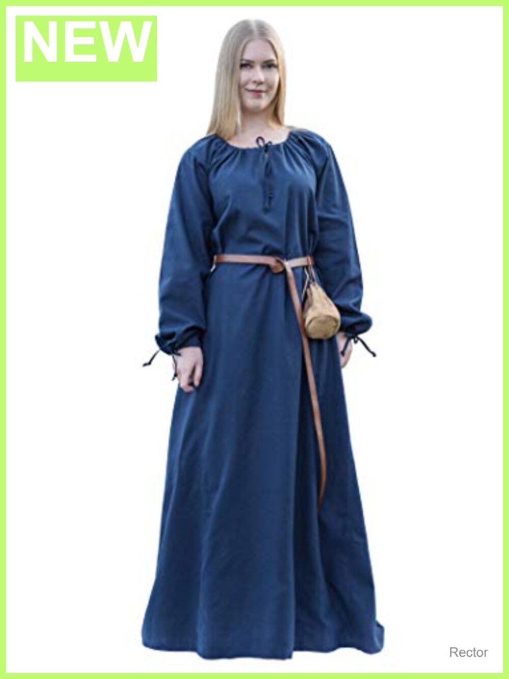 Medieval Dress Women 100% Cotton LARP Gown Renaissance Costume